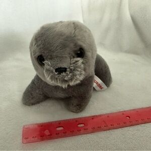 Aurora Soft Gray Seal Plush Toy
